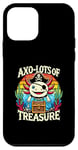 Coque pour iPhone 12 mini Costume de pirate au trésor d'axolotl fantaisiste