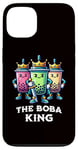 Coque pour iPhone 13 Boba King Illustration drôle Boba Tea Drinker