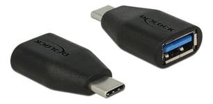 Delock SuperSpeed adapter USB-C male to USB-A female, 10 Gbps, black