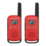 Motorola T42 Twin Pack - Walkie Talkie - Rød