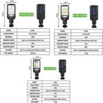 Uusi Outdoor Solar Street Light vedenpitävä sensori Puutarhavalo Pyöritettävä pidike Garden Light Wall