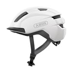 ABUS Casque de vélo PURL-Y - adapté aux trajets en VAE et Speed Bikes - casque de protection stylé NTA adapté aux trajets en adultes et adolescents - Blanc, taille S