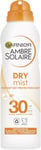 Garnier Ambre Solaire SPF 30 Dry Mist Sun Protection Spray 200ml Water Resistan