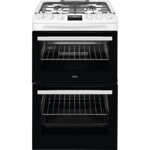 AEG CGX1130ACW 55cm Gas Double Oven Freestanding Cooker