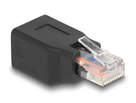 DELOCK – Network Adapter RJ45/RJ48/RJ50 plug to jack 10P/10C pin out 1:1 black (66991)