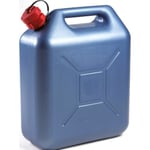 EDA - Jerrican 20 L PROMO en Plastique - Avec Bec Verseur Rigide - 36 x 17 x 44 cm - Bleu métal