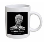 Nelson Mandela Iconic Quote Coffee Mug Valentines Birthday Gift Present