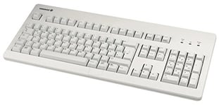 CHERRY G80-3000, Wired Mechanical Keyboard, German Layout (QWERTZ ), USB-Connection, Robust, Programmable Keys,CHERRY MX BLACK Switches, Light Grey