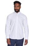 Raging Bull Cotton Regular Fit Long Sleeve Oxford Shirt, White