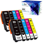 LxTek 26XL Compatible Replacement for Epson 26 26 XL Ink Cartridges for Epson Expression Premium XP-510 XP-520 XP-600 XP-605 XP-610 XP-615 XP-620 XP-625 XP-700 XP-720 XP-710 XP-800 XP-810 XP-820