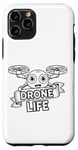 Coque pour iPhone 11 Pro Drone Pilot RC Quadcopter Drone Racer Cartoon