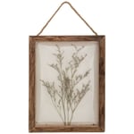 Atmosphera Créateur D'intérieur - Déco murale fleurs Jonas bois 20x25cm