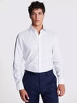 Moss Oxford Stripe Non-Iron Shirt, White