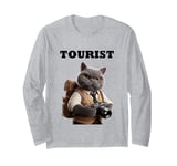 Tourist British Shorthair Cat Men Women Boys Girls Kids Long Sleeve T-Shirt