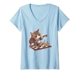 Womens Chess t shirt, chess kids, chess lovers, chess for kids V-Neck T-Shirt