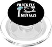 Pilots Fly I Fix Their Mistakes Air Traffic Controller PopSockets PopGrip for MagSafe