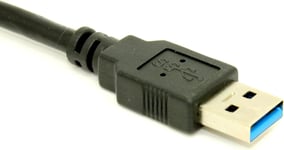 Câble, USB, PVC, 10m, 5000Mbit/s, Noir