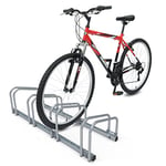 vounot 4 vélos Système Rangement pour vélo Support pour Bicyclette Sol ou Mural en Acier revêtu Jardin ou Garage Râtelier Familial