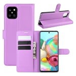 Samsung Classic Galaxy Note 10 Lite flip kuoret - Violetti