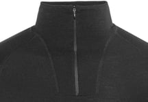 Woolpower Lite Zip Turtle Neck Black