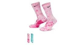 Chaussettes  2 paires  nike everyday plus rose bleu