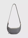 AllSaints Half Moon Leather Cross Body Bag