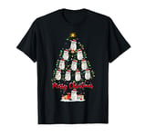 Ragdoll Cat Xmas Lighting Santa Ragdoll Cat Christmas Tree T-Shirt