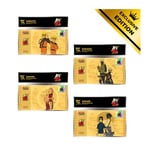 Golden Ticket Naruto Shippuden 20th - Set De 4 Edition Limitée