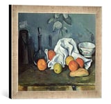 Kunst für Alle 'Image encadrée de Paul Cézanne Fruits, 1879–80, d'art dans Le Cadre de Haute qualité Photos Fait Main, 40 x 30 cm, Argent Raya