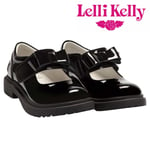 Lelli Kelly School Shoes Black Patent Leather Bow Helen LK8656 (DB01)