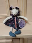 22 CM PELUCHE DOUDOU MOULIN ROTY IL ETAIT UNE FOIS PETITE SOURIS SISSI ROBE NEUF