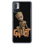 ERT GROUP Coque de téléphone Portable pour Xiaomi REDMI Note 10 5G / POCO M3 Pro Original et sous Licence Officielle Marvel Motif Groot 005 adapté à la Forme du téléphone Portable, Coque en TPU