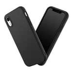 RhinoShield Coque Compatible avec [iPhone XR] SolidSuit - Coque Fine avec Technologie d'absorption des Chocs et Finition Premium Mate, Contour Objectif Photo Interchangeable - Noir Classic - Neuf