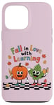 iPhone 13 Pro Max Retro Fall In Love With Learning - Autumn Pumpkin Teacher Case