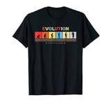 Evolution Of The Human Being Bagpiper Retro 70s Bagpipers T-Shirt