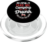 Camping Get Me Drunk Enjoy The Show Drinking Alcohol Wine PopSockets PopGrip for MagSafe