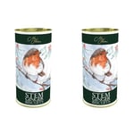 Meg Hawkins - The Robin, Stem Ginger Biscuits, Richly Spiced, Perfect with Tea, 160 g Drum (Pack of 2)