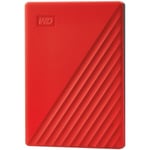 WD My Passport 2TB portable HDD Red