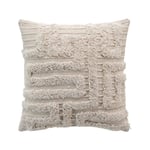 Housse de Coussin Tufté 'Alixia' 40x40cm Beige