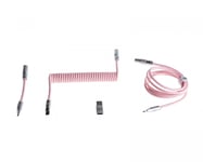 Wooting Coiled USB-C Kabel - Blossom Pink