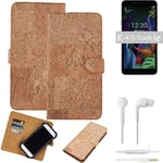 FOR OnePlus 7 Pro SMARTPHONE CASE COVER WALLETCASE CORK