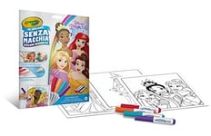 CRAYOLA Disney Princess Color Wonder Coloring Set de 18 Pages 4 feutres sans Tache, sac refermable idéal pour les voyages et à l'extérieur, 75-2822