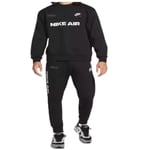 Nike Air Crew Suit Black-White - Men's Comfortable Tracksuit