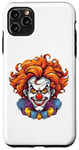 Coque pour iPhone 11 Pro Max Costume de clown maléfique effrayant effrayant pour Halloween