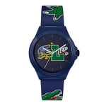 Lacoste Analogue Quartz Watch for Men with Navy Blue Silicone Bracelet - 2011231