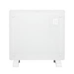 Devola Designer 1kW Smart Glass Panel Heater with Timer White - DVPW1000WH - Return Unit - (Used) Grade C