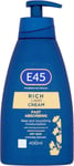 E45 Rich 24 Hours Moisturising Cream, 400 ml