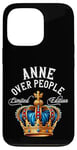 Coque pour iPhone 13 Pro Anne Over People Couronne d'anniversaire avec nom d'Anne