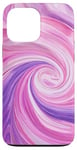 iPhone 13 Pro Max Swirl Pink Color Illustration Pattern Abstract Art Case