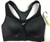 Nike Motion Adapt 2.0 City Sports Bra High Support Small UK 8 - 10 BLACK BNWT